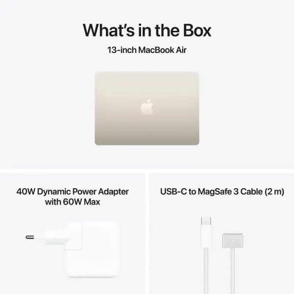 Ноутбук Apple MacBook Air M5 Chip 13 16/512GB Starlight (MDHA4) фото №2