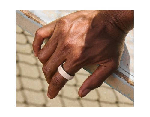 Смарт-кольцо Oura Ring 4 Ceramic Cloud Size 12 (JZ90-57460-12) фото №3