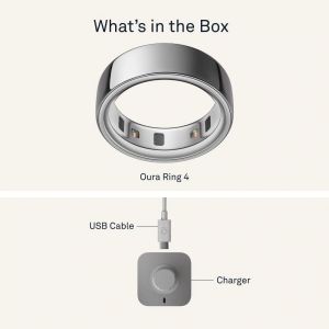 Смарт-кольцо Oura Ring 4 Ceramic Tide Size 9 (JZ90-57461-09)