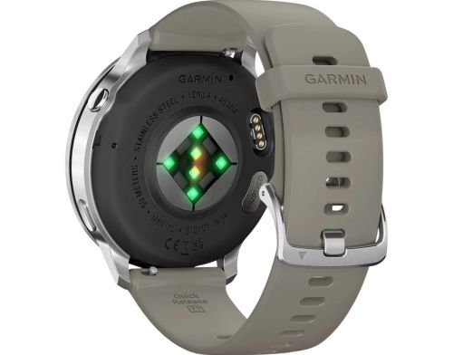 Смарт-часы Garmin Venu 4 45 mm Silver with Silver Gray Silicone Band (010-03014-01/41) фото №2