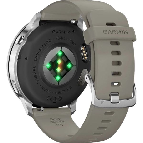 Смарт-часы Garmin Venu 4 45 mm Silver with Silver Gray Silicone Band (010-03014-01/41) фото №2