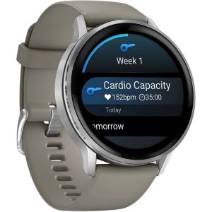 Смарт-часы Garmin Venu 4 45 mm Silver with Silver Gray Silicone Band (010-03014-01/41)