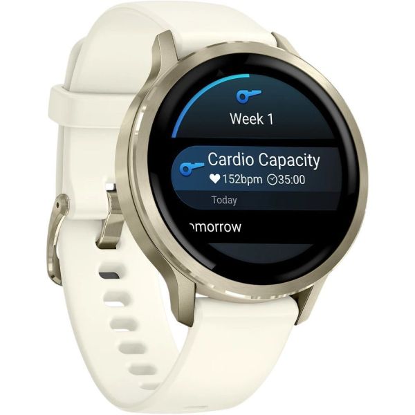 Смарт-часы Garmin Venu 4 41 mm Lunar Gold with Bone Silicone Band (010-03013-00) фото №3