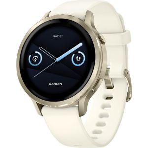 Смарт-часы Garmin Venu 4 41 mm Lunar Gold with Bone Silicone Band (010-03013-00)