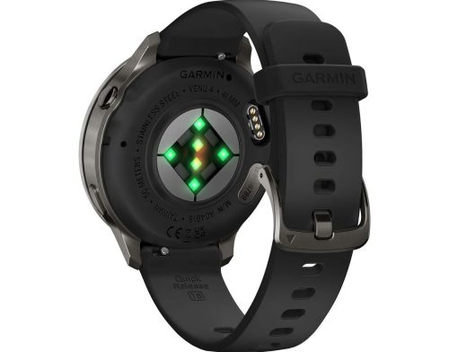 Смарт-часы Garmin Venu 4 41 mm Slate with Black Silicone Band (010-03013-02) фото №2