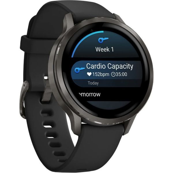 Смарт-часы Garmin Venu 4 41 mm Slate with Black Silicone Band (010-03013-02) фото №3