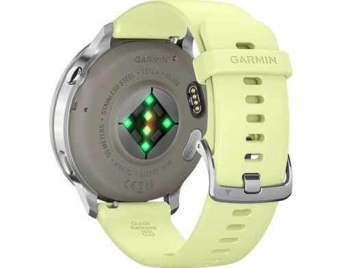 Garmin Venu 4 45 mm Silver with Citron Silicone Band (010-03014-02) фото №2