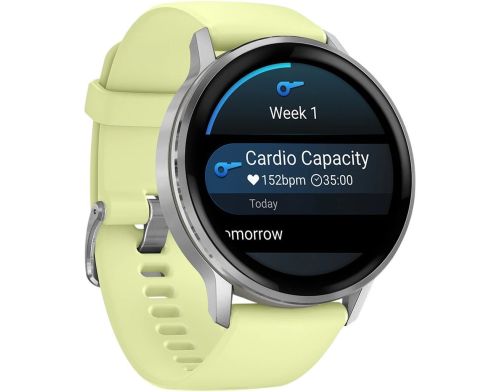 Garmin Venu 4 45 mm Silver with Citron Silicone Band (010-03014-02) фото №3