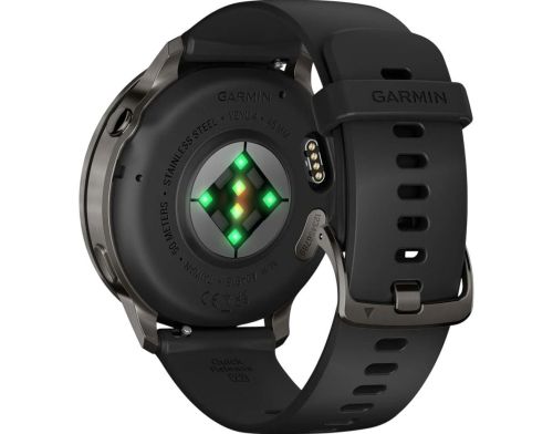 Смарт-часы Garmin Venu 4 45 mm Slate with Black Silicone Band (010-03014-00) фото №2