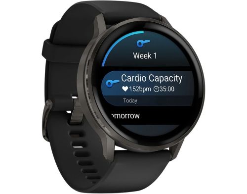 Смарт-часы Garmin Venu 4 45 mm Slate with Black Silicone Band (010-03014-00) фото №3