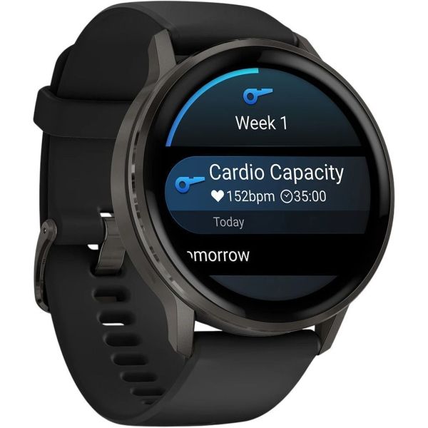 Смарт-часы Garmin Venu 4 45 mm Slate with Black Silicone Band (010-03014-00) фото №3
