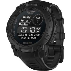 Смарт-часы Garmin Instinct 3 45mm Solar Tactical Edition Black with Black Band (010-02934-50/90)