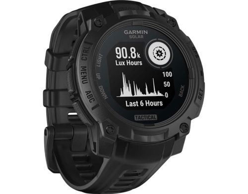 Смарт-часы Garmin Instinct 3 45mm Solar Tactical Edition Black with Black Band (010-02934-50/90) фото №3