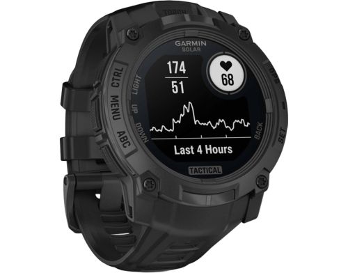 Смарт-часы Garmin Instinct 3 50mm Solar Tactical Edition Black with Black Band (010-02935-50/90) фото №3