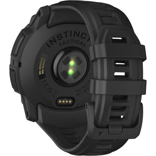 Смарт-часы Garmin Instinct 3 50mm AMOLED Tactical Edition Black with Black Band (010-03020-50/90) фото №2