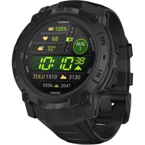 Смарт-часы Garmin Instinct 3 50mm AMOLED Tactical Edition Black with Black Band (010-03020-50/90)