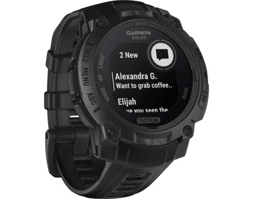 Смарт-часы Garmin Instinct 3 50mm AMOLED Black with Black Band (010-03020-03) фото №3