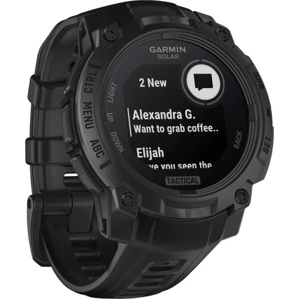Смарт-часы Garmin Instinct 3 50mm AMOLED Black with Black Band (010-03020-03) фото №3