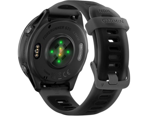 Смарт-часы Garmin Forerunner 570 47mm Slate Gray Aluminum w. Translucent Black/Black Band (010-02971-00) фото №2