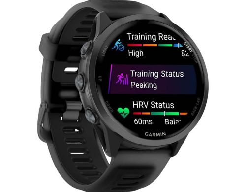 Смарт-часы Garmin Forerunner 570 47mm Slate Gray Aluminum w. Translucent Black/Black Band (010-02971-00) фото №3