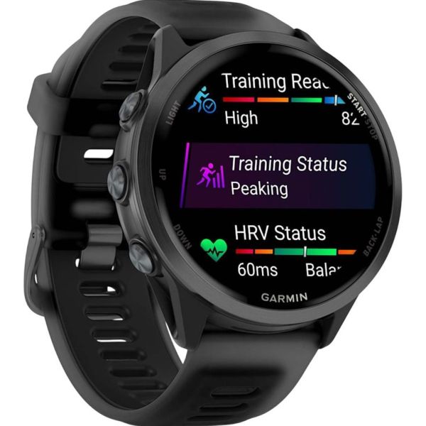 Смарт-часы Garmin Forerunner 570 47mm Slate Gray Aluminum w. Translucent Black/Black Band (010-02971-00) фото №3