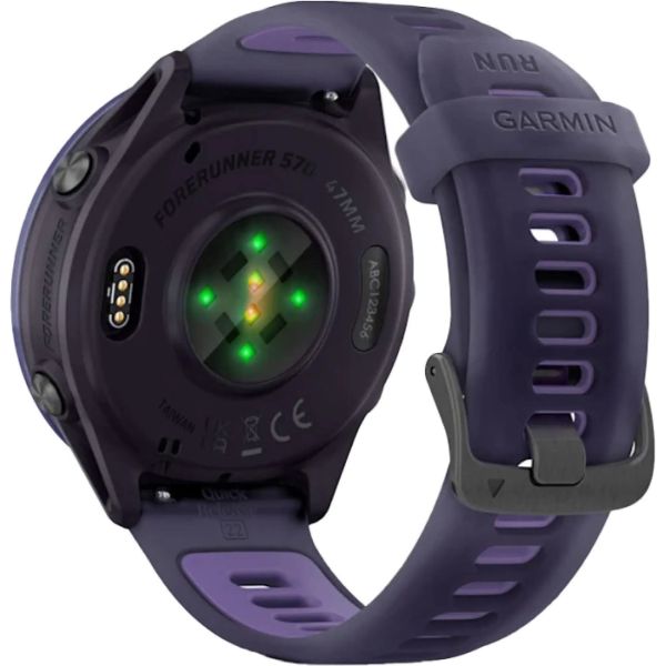 Смарт-часы Garmin Forerunner 570 47mm Indigo Aluminium w. Translucent Imperial Purple/Indigo Band (010-02971-02) фото №3