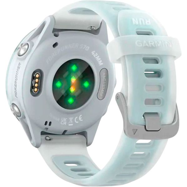 Смарт-часы Garmin Forerunner 570 42mm Cloud Blue Aluminum w. Translucent Whitestone/Cloud Blue Band (010-02970-01) фото №2