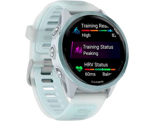 Смарт-часы Garmin Forerunner 570 42mm Cloud Blue Aluminum w. Translucent Whitestone/Cloud Blue Band (010-02970-01) фото №3