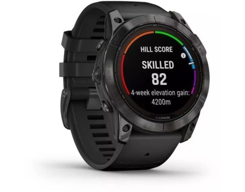 Смарт-часы Garmin Fenix 7X Pro Sapphire Solar Carbon G. DLC Tit. with Black Band (010-02778-10/11/54) фото №3