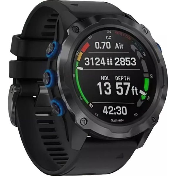Смарт-часы Garmin Descent Mk2i Titanium Carbon Gray DLC with Black Band (010-02132-01/11) фото №3