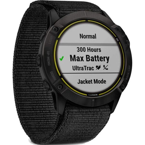 Смарт-часы Garmin Enduro Carbon Gray Titanium with Black UltraFit Nylon Strap (010-02408-01/11) фото №3