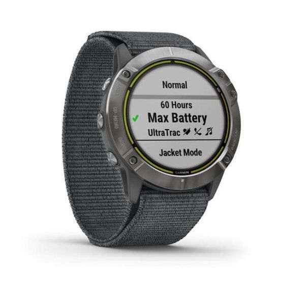 Смарт-часы Garmin Enduro Steel with Gray UltraFit Nylon Strap (010-02408-00/10) фото №3