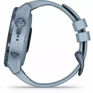Смарт-часы Garmin Descent Mk2S Mineral Blue with Sea Foam Silicone Band (010-02403-07)