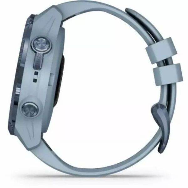 Смарт-часы Garmin Descent Mk2S Mineral Blue with Sea Foam Silicone Band (010-02403-07) фото №2