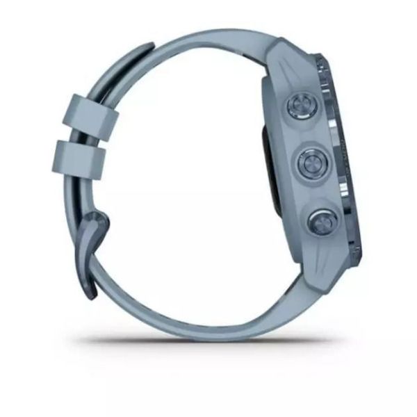 Смарт-часы Garmin Descent Mk2S Mineral Blue with Sea Foam Silicone Band (010-02403-07) фото №3