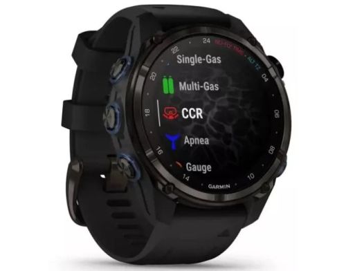 Смарт-часы Garmin Descent Mk3i – 43 mm Carbon Gray DLC Titanium w. Black Silicone Band (010-02753-10/11) фото №3