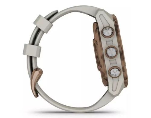 Смарт-часы Garmin Descen Mk3i – 43 mm Bronze PVD Titanium with French Gray Silicone Band (010-02753-13/14) фото №2