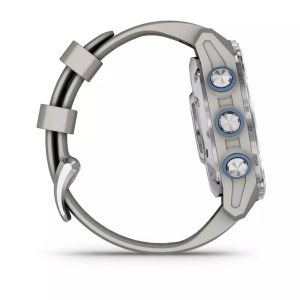 Смарт-часы Garmin Descent Mk3 43 mm Stainless Steel with Fog Gray Silicone Band (010-02753-04/03)