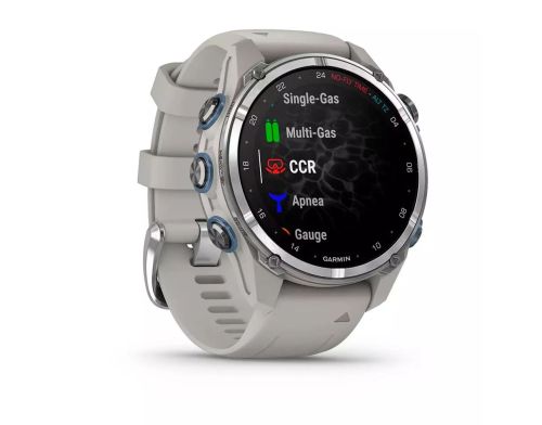 Смарт-часы Garmin Descent Mk3 43 mm Stainless Steel with Fog Gray Silicone Band (010-02753-04/03) фото №3
