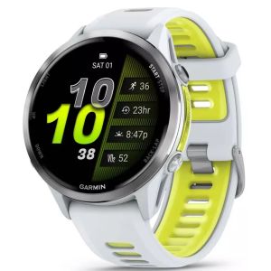 Смарт-часы Garmin Forerunner 970 Titanium w. Whitestone Case and Whitestone/T. Amp Yellow Band (010-02969-01/11/61)