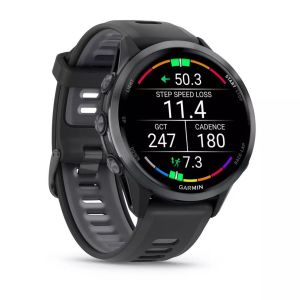 Смарт-часы Garmin Forerunner 970 Carbon Gray DLC Titanium w. Black Case and Black/Translucent W. Band (010-02969-00/1)