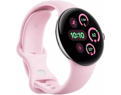 Смарт-годинник Google Pixel Watch 3 41 mm LTE Polished Silver Aluminum Case/Rose Quartz Active Band фото №3