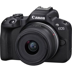 Беззеркальный фотоаппарат Canon EOS R50 kit RF-S 18-45mm IS STM Black (5811C033)