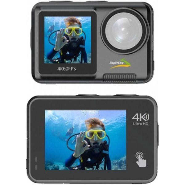 Экшн-камера Aspiring Repeat 4 Ultra HD 4K Dual Screen (86ASZE21PB) фото №2