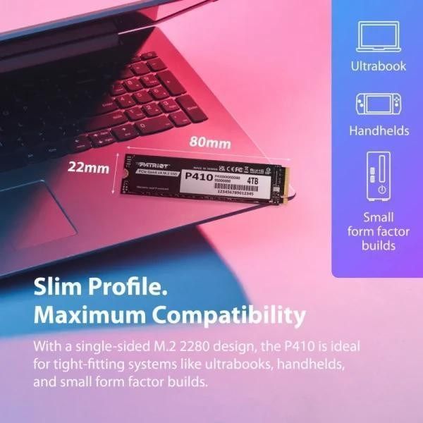 SSD накопитель PATRIOT P410 2 TB P410P2TBM28H фото №7
