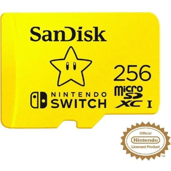 Карта памяти SanDisk 256 GB microSDXC для Nintendo Switch SDSQXAO-256G-GNCZN фото №3