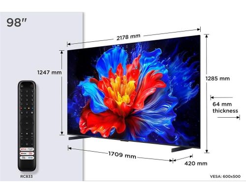 Телевізор TCL 98P8K фото №6