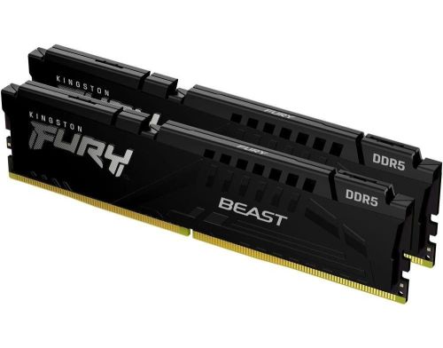 Память для настольных компьютеров Kingston FURY 32GB (2x16GB) DDR5 5200MHz Beast Black (KF552C40BBK2-32) фото №2