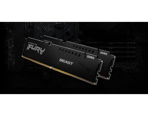 Память для настольных компьютеров Kingston FURY 32GB (2x16GB) DDR5 5200MHz Beast Black (KF552C40BBK2-32) фото №4