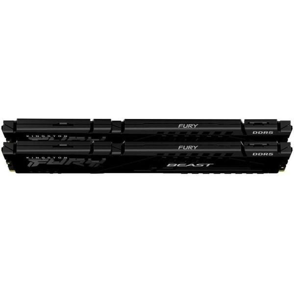 Память для настольных компьютеров Kingston FURY 32GB (2x16GB) DDR5 5200MHz Beast Black (KF552C40BBK2-32) фото №8